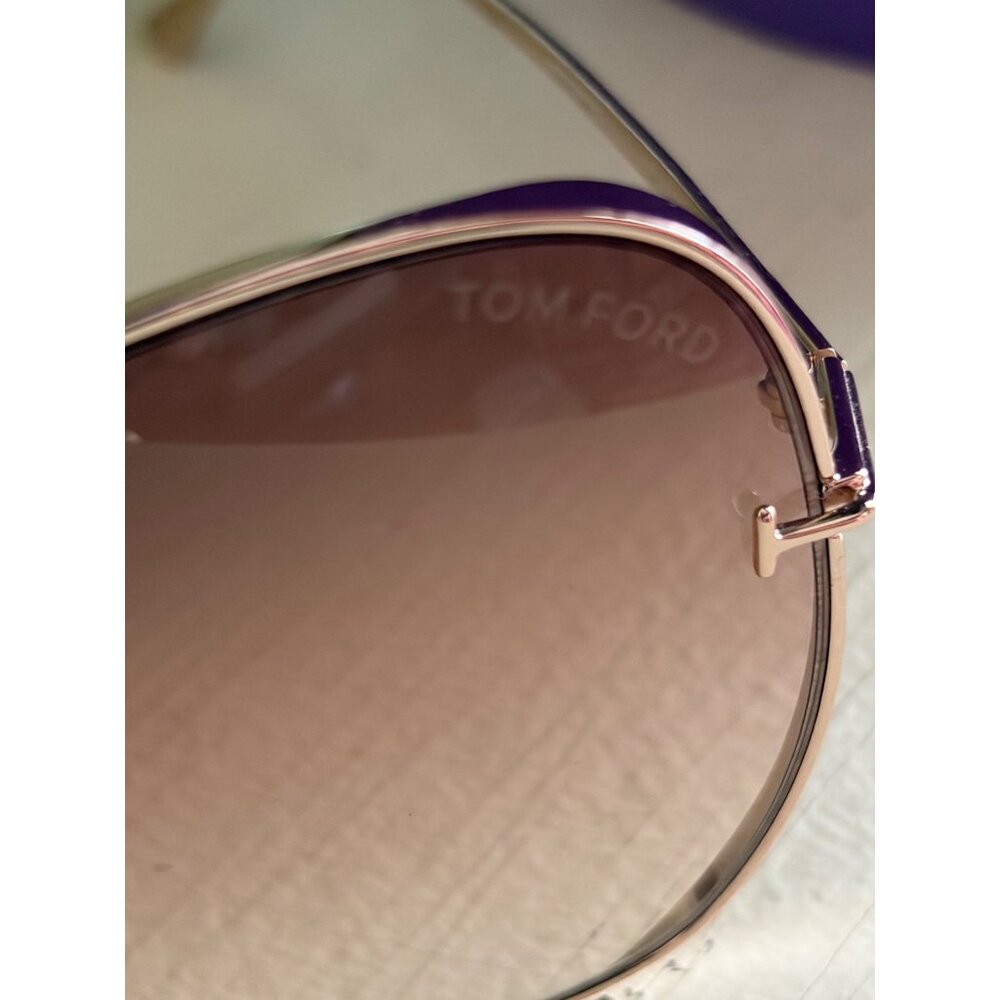 Tom Ford Butterfly Sunglasses Gold & Brown TF842 - Picture 7 of 15
